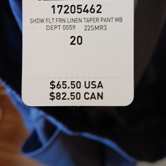 Torrid Linen Blend Trousers 20 NWT slate blue - Picture 8 of 9